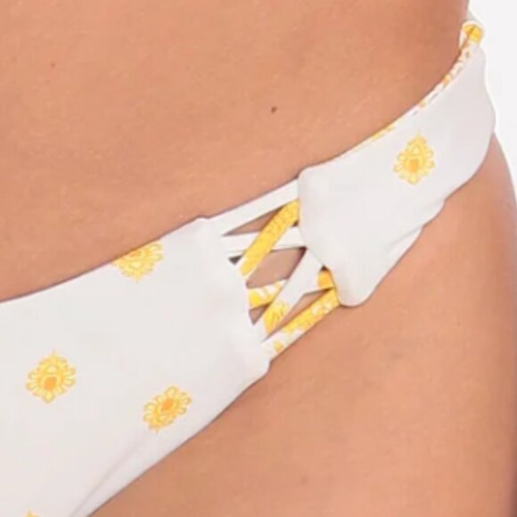 Brand New Seafolly Women's Sunflower High Cut Reversible Bikini Bottoms - Picture 6 of 16